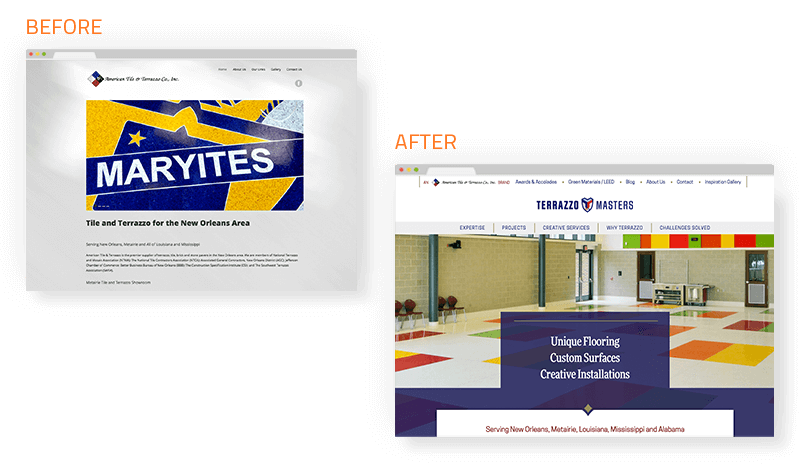 terrazzo masters wesite screenshot