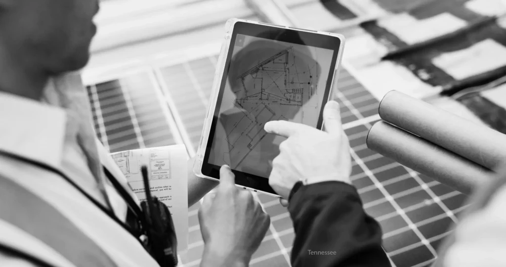 roofing plan inspection on tablet Tennessee