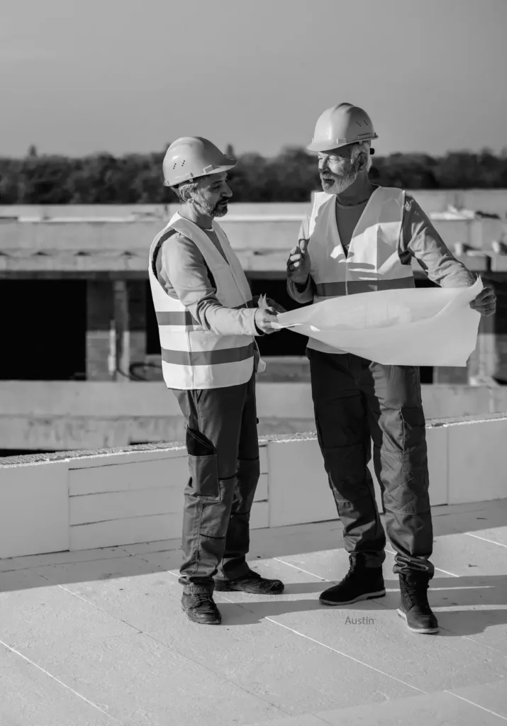 two contractors roofing plan Austin