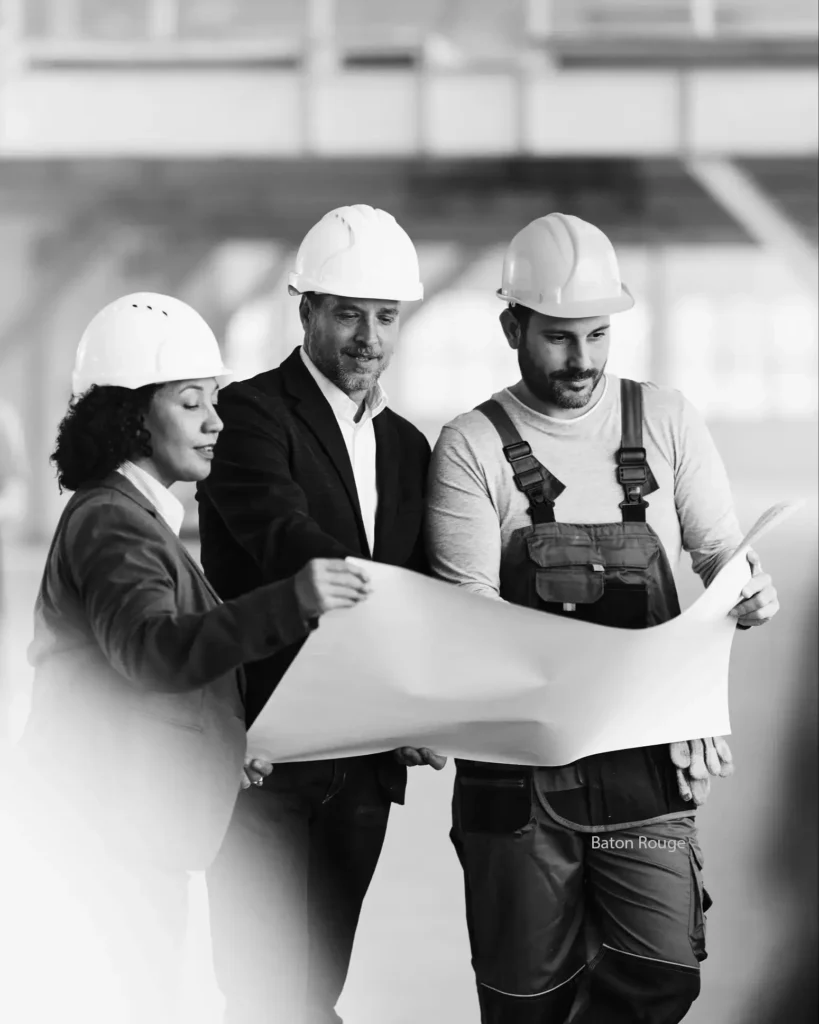 construction managers reading plans baton rouge